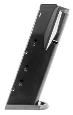 Mec-Gar MGWIT40LFAFC Standard 14rd 40 S&W Fits Tanfoglio Witness Large Frame Blued w/Anti-Friction Coating Carbon Steel