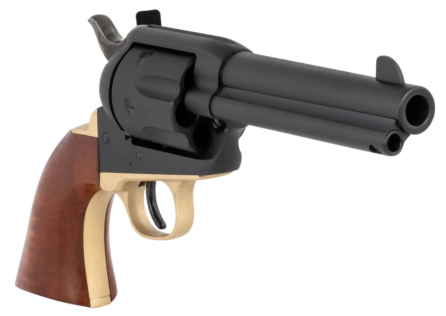 Taylors & Company 550432 Old Randall 45 Colt (LC) Caliber with 4.75" Barrel 6rd Capacity Cylinder Overall Blued Finish Steel & Walnut Navy Size Grip - Image 3