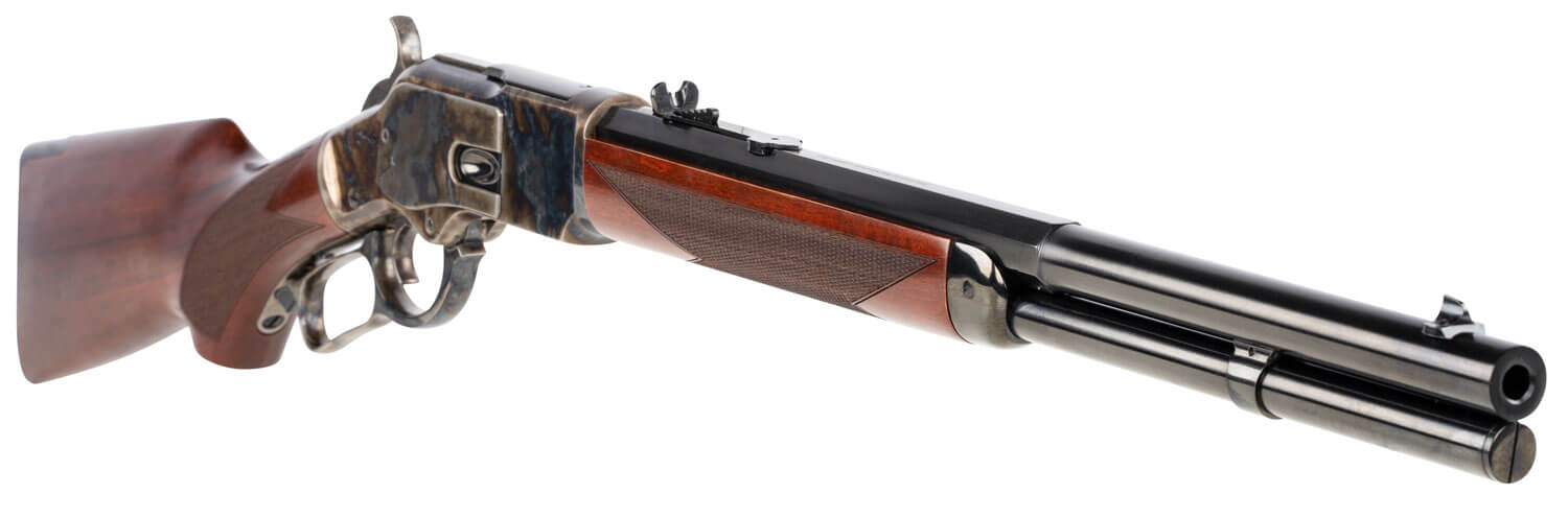 Taylors & Company 550202DE 1873 357 Mag Caliber with 10+1 Capacity 18" Blued Half Octagon Barrel Color Case Hardened Metal Finish Walnut Fixed Pistol Grip Stock & Taylor Tuned Polished Right Hand (Full Size) - Image 3