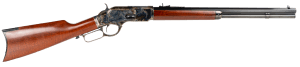 Taylors & Company 550173DE 1873 357 Mag Caliber with 10+1 Capacity 20" Blued Octagon Barrel Color Case Hardened Metal Finish Walnut Fixed Pistol Grip Stock & Taylor Tune Polished Right Hand (Full Size)