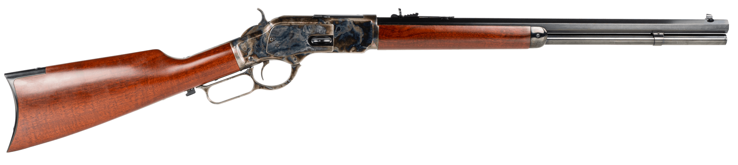 Taylors & Company 550173DE 1873 357 Mag Caliber with 10+1 Capacity 20" Blued Octagon Barrel Color Case Hardened Metal Finish Walnut Fixed Pistol Grip Stock & Taylor Tune Polished Right Hand (Full Size)