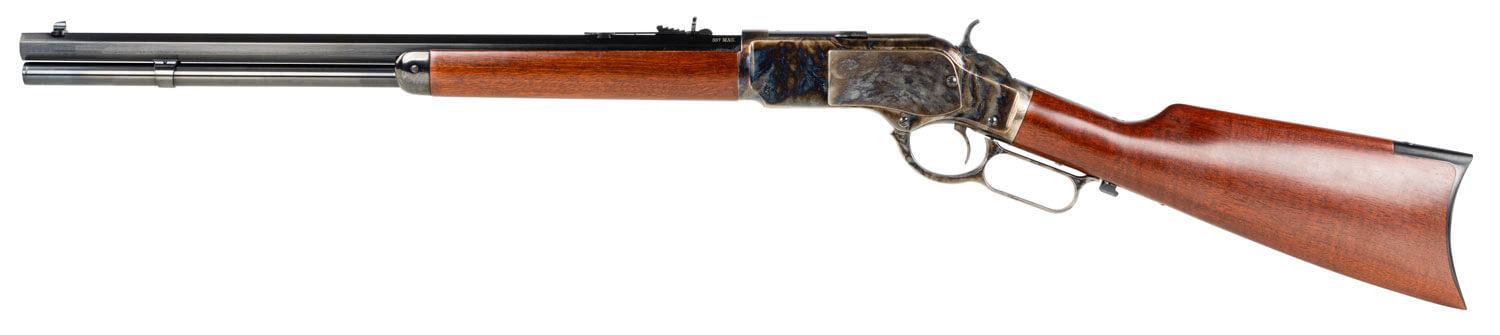 Taylors & Company 550173DE 1873 357 Mag Caliber with 10+1 Capacity 20" Blued Octagon Barrel Color Case Hardened Metal Finish Walnut Fixed Pistol Grip Stock & Taylor Tune Polished Right Hand (Full Size) - Image 2