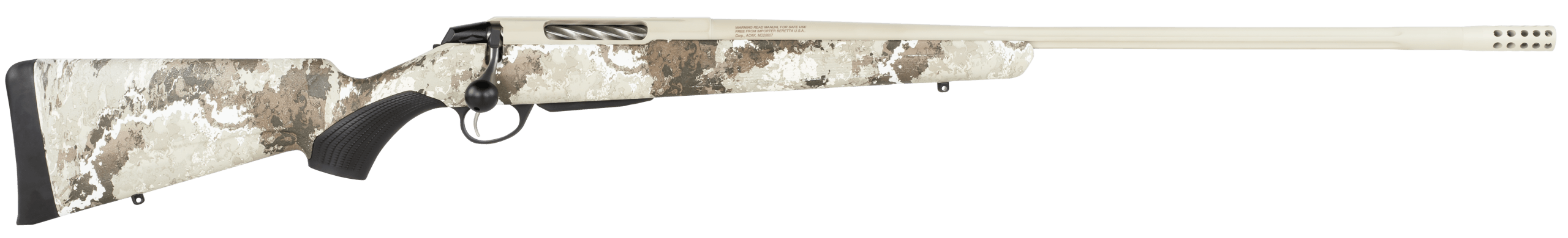 Tikka JRTXVA382 T3x Lite 6.5 Creedmoor 3+1 24.30" Stainless Fluted Threaded Barrel Drilled & Tapped Steel Receiver Veil Alpine Fixed Synthetic Stock Black Interchangeable Backstrap Grip