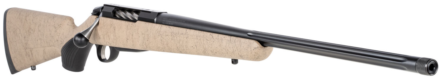 Tikka JRTXRT316 T3x Lite Full Size 308 Win 3+1 22.40" Black Fluted Threaded Barrel Drilled & Tapped Steel Receiver Black Webbed Tan Roughtech Synthetic Stock Black Interchangeable Backstrap Grip - Image 3