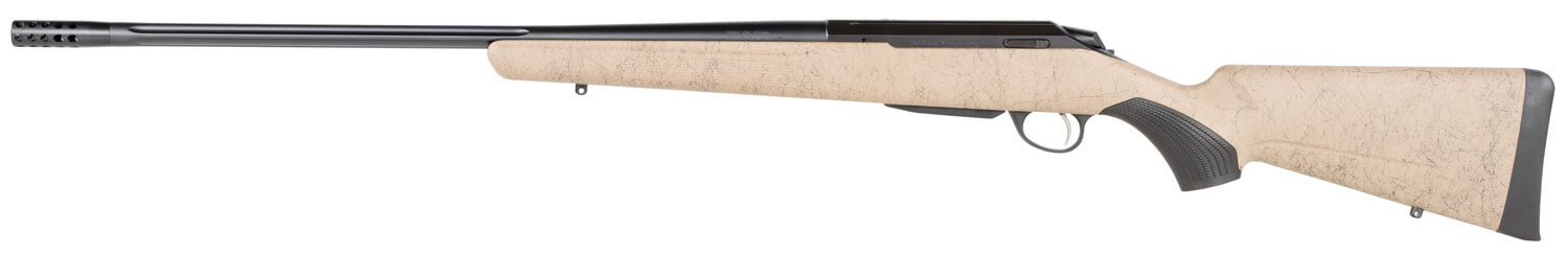 Tikka JRTXRT318 T3x Lite Full Size 270 Win 3+1 22.40" Black Fluted Threaded Barrel Black Drilled & Tapped Steel Receiver Black Webbed Tan Roughtech Synthetic Stock Black Interchangeable Backstrap Grip - Image 2