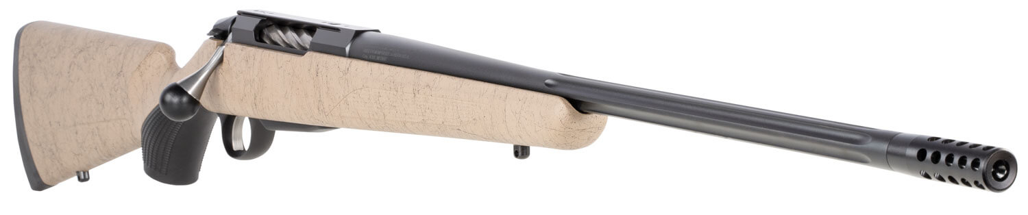 Tikka JRTXRT318 T3x Lite Full Size 270 Win 3+1 22.40" Black Fluted Threaded Barrel Black Drilled & Tapped Steel Receiver Black Webbed Tan Roughtech Synthetic Stock Black Interchangeable Backstrap Grip - Image 3
