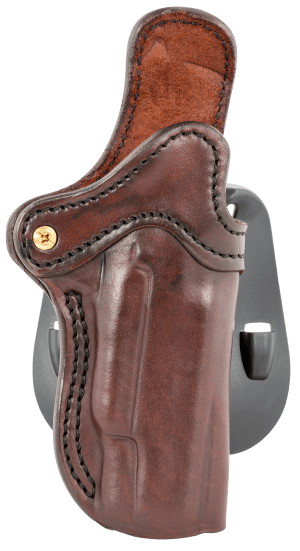 1791 Gunleather ORPDH1SBRR BH1 Optic Ready Size 01 OWB Style made of Leather with Signature Brown Finish Adjustable Cant & Paddle Mount Type fits 4-5" Barrel 1911 for Right Hand