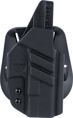 1791 Gunleather TACPDHOWBGLOCKBLKR Tactical Kydex OWB Black Kydex Paddle Compatible w/Glock Right Hand