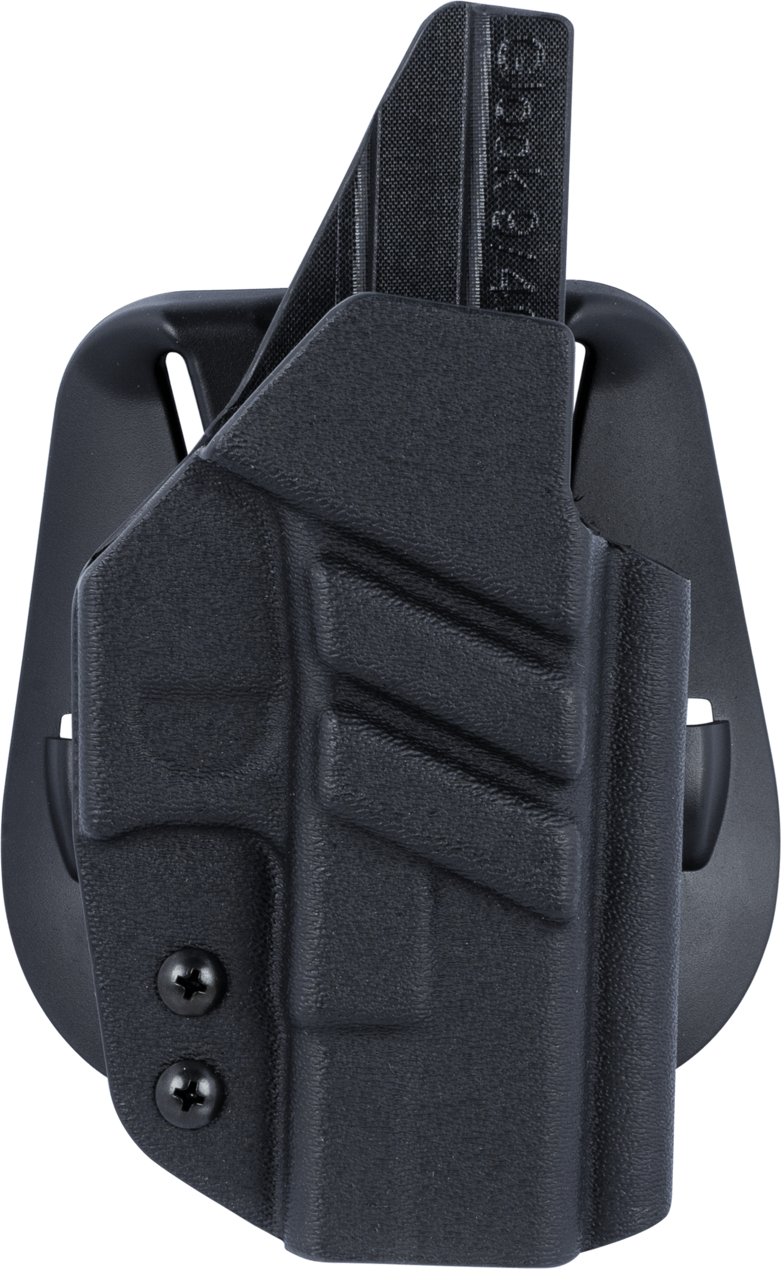 1791 Gunleather TACPDHOWBGLOCKBLKR Tactical Kydex OWB Black Kydex Paddle Compatible w/Glock Right Hand