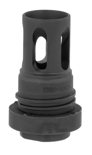 Yankee Hill 431536A Mini QD Flash Hider Black Phosphate Steel with 1/2"-36 tpi Threads & 2.13" OAL for 5.56x45mm NATO AR-Platform