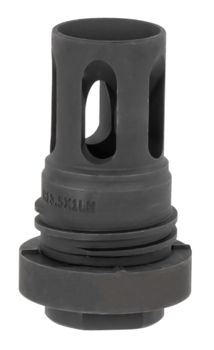 Yankee Hill 4315M13LA Mini QD Flash Hider Black Phosphate M13.5x 1 LH Threads 2.13" OAL for 5.56x45mm NATO AR-Platform