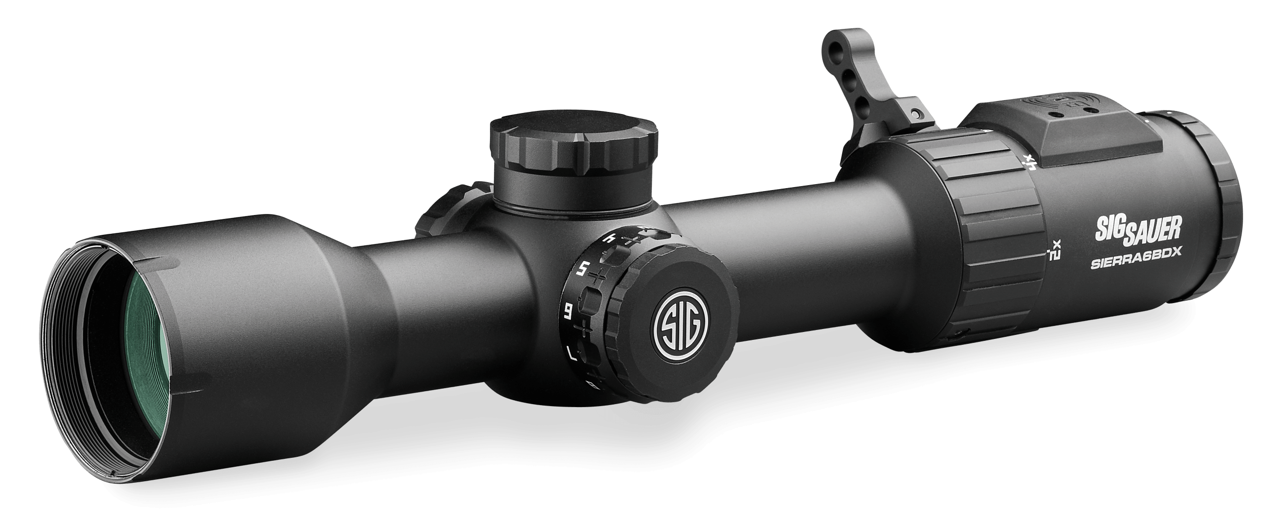 Sig Sauer Electro-Optics SOSBDX621 Sierra6BDX 2 Black Anodized 2-12x40mm 30mm Tube Illuminated BDX-R2 Reticle