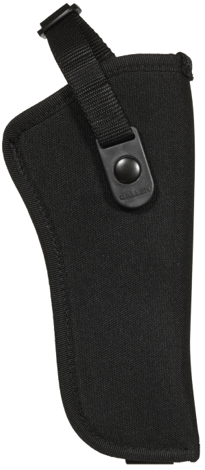 Allen 44818 Cortez Size 18 OWB Style Black Polyester Adjustable Strap & Belt Loop Mount Type fits 6" Barrel DA Revolver with Full Lug Right Hand