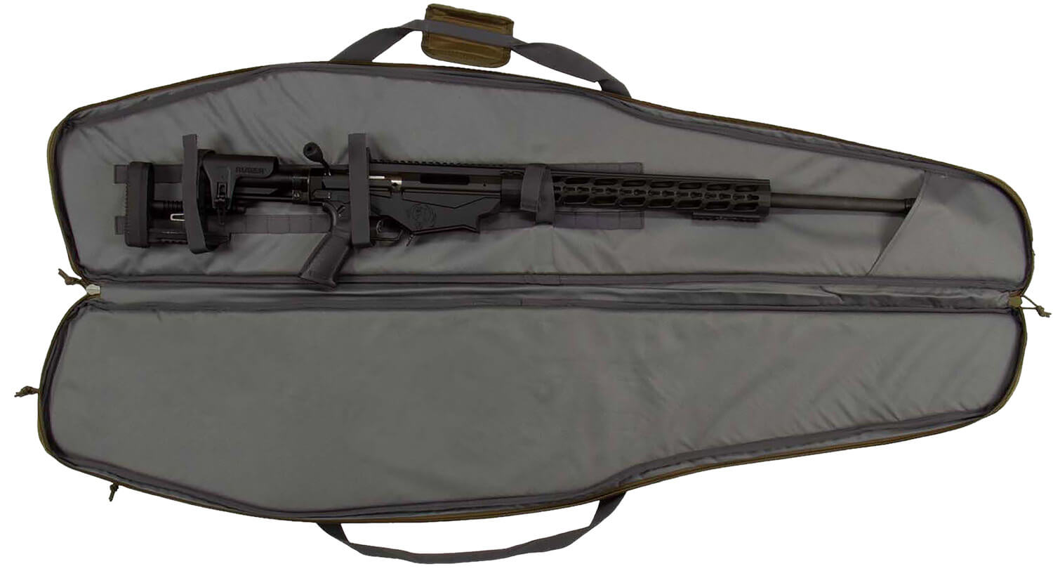 Tac Six 10954 Garrison Rifle Case OD Green 600D Polyester Foam Padding - Image 3