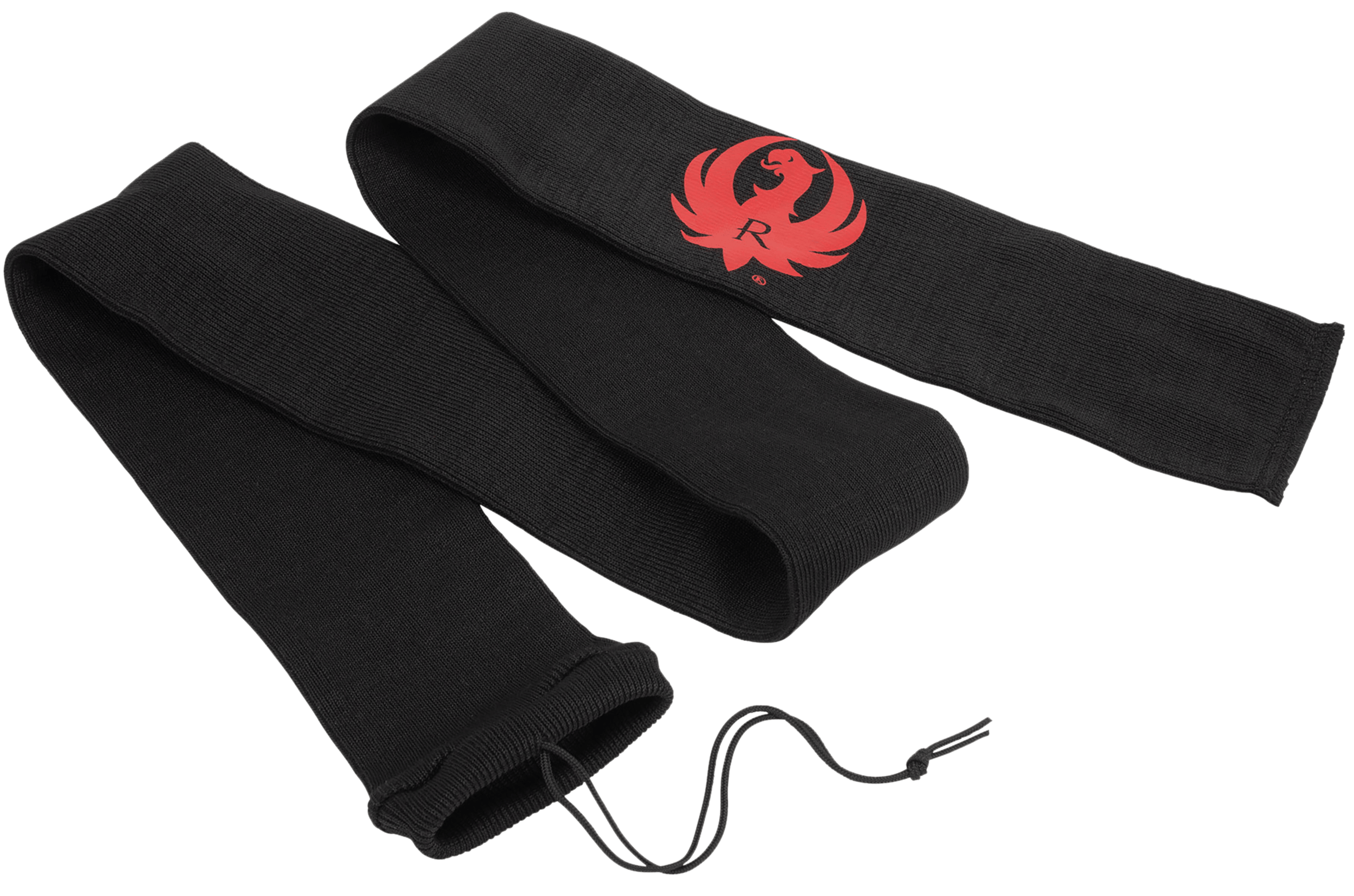 Ruger 13401 Gun Sock 52 Rifle Or Shotgun Black Knit With Ruger Logo"