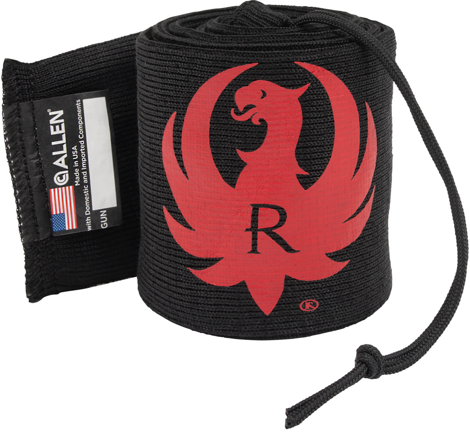 Ruger 13401 Gun Sock 52 Rifle Or Shotgun Black Knit With Ruger Logo" - Image 2
