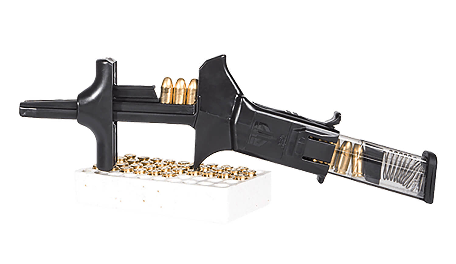 ETS Group ETSCAM380 C.A.M Mag Loader Double & Single Stack Style made of Polymer with Black Finish for 380 ACP Pistols - Image 2