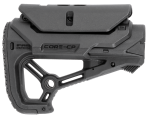 FAB Defense FXGLCORESCP GL-Core S CP CQB Optimized Combat Buttstock w/Adjustable Cheek-Rest for AR-15/ M4 Black Fiberglass Reinforced Polymer