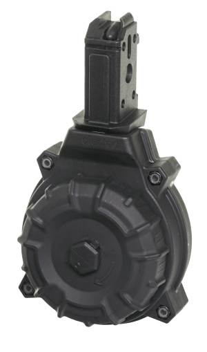 ProMag DRMA22 Standard 50rd Drum 9mm Luger Fits CZ Scorpion Black DuPont Zytel Polymer
