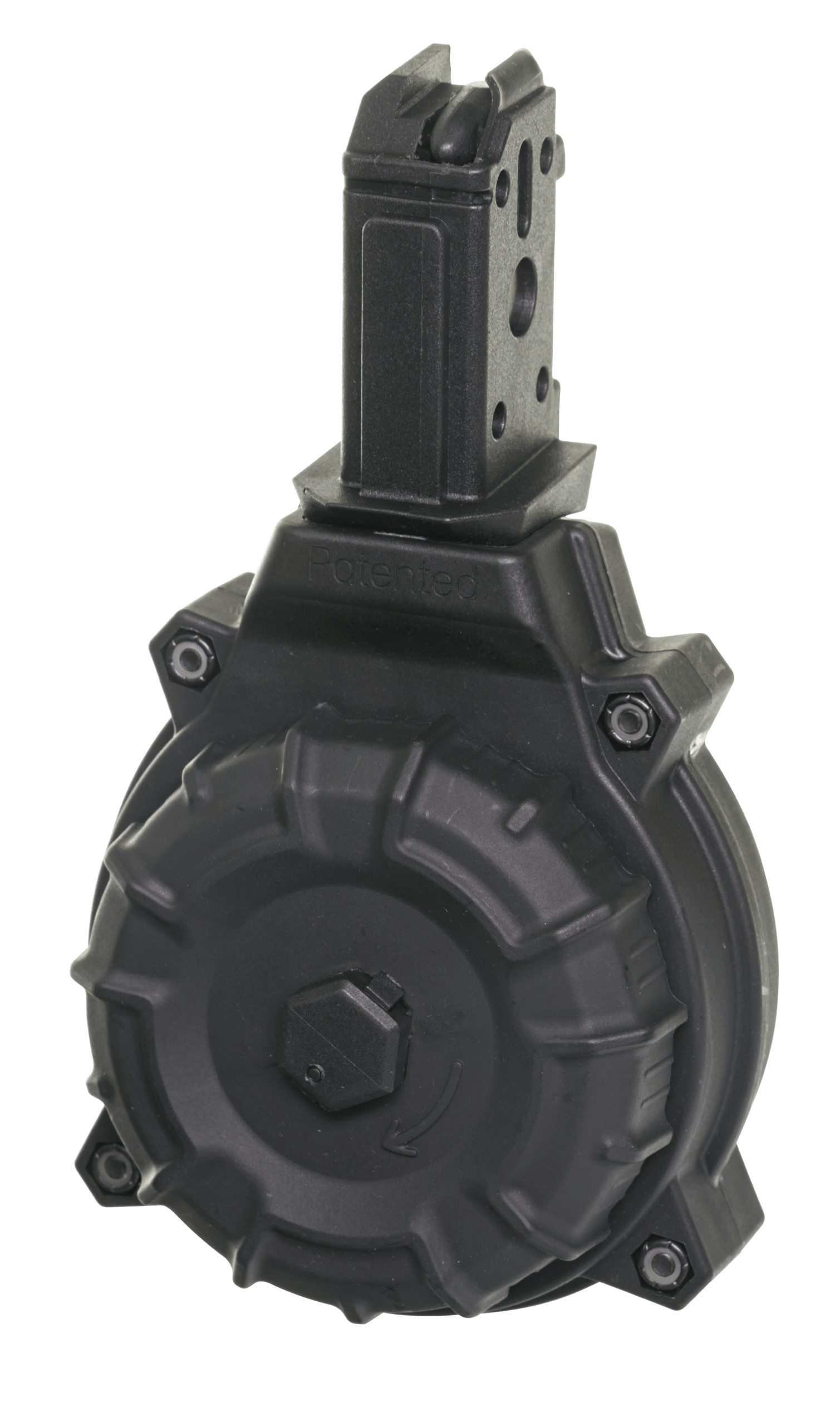 ProMag DRMA22 Standard 50rd Drum 9mm Luger Fits CZ Scorpion Black DuPont Zytel Polymer