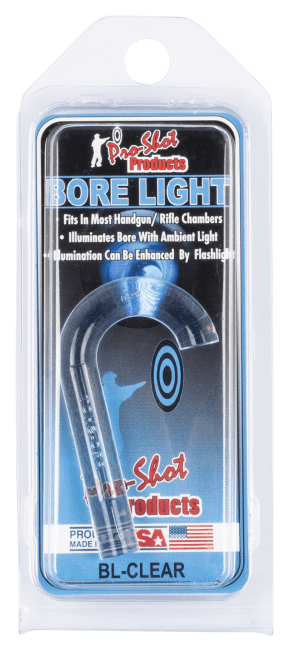 Pro-Shot BLCLEAR UV Bore Light .22 Cal & Up Handgun/Rifle Fiber Optic Illuminator Lightening Blue