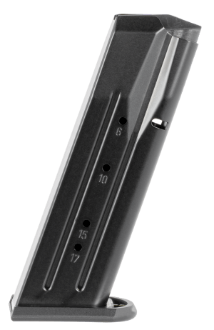 Mec-Gar MGWIT38LFAFC Standard Blued w/ Anti-Friction Coating Detachable 17rd 38 Super for Tanfoglio Witness Large Frame