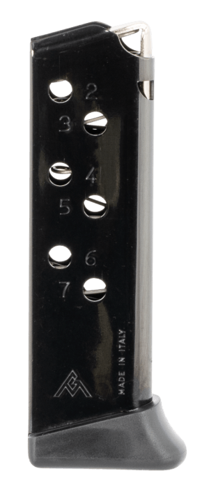 Mec-Gar MGPPKS32FRB Standard 7rd Detachable w/Finger Rest 32 ACP Fits Walther PPK Blued Carbon Steel