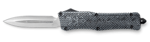CobraTec Knives LCFCTK1LDNS CTK-1 Large 3.75" OTF Dagger Plain D2 Steel Blade/Carbon Fiber Aluminum Handle Features Glass Breaker Includes Pocket Clip