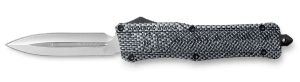 CobraTec Knives LCFCTK1LDAGNS CTK-1 Large 3.75" OTF Dagger Plain D2 Steel Blade/Carbon Fiber Aluminum Handle Features Glass Breaker Includes Pocket Clip