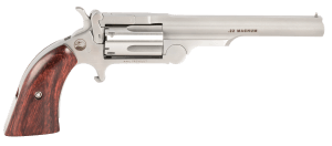 North American Arms 22MCR4 Ranger II  22 LR or 22 WMR Caliber with 4" Barrel  5rd Capacity Cylinder  Overall Stainless Steel Finish & Rosewood Boot Grip Includes Cylinder