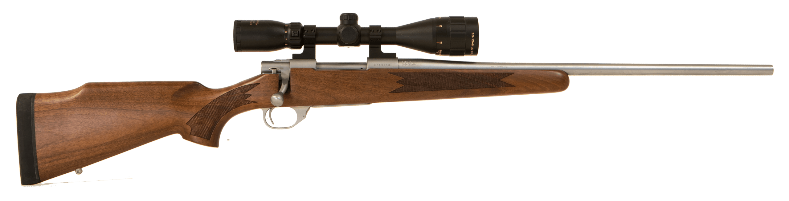 Howa HWH65CTS M1500 Standard Hunter 6.5 Creedmoor 5+1 22" Stainless Steel Threaded Barrel Stainless Steel Receiver Fixed Walnut Stock *Scope Not Included*