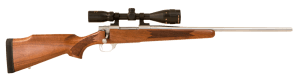 Howa HWH308TS M1500 Standard Hunter 308 Win 5+1 22" Stainless Steel Threaded Barrel Stainless Steel Receiver Fixed Walnut Stock *Scope Not Included*