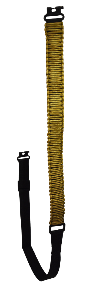 Outdoor Connection PXPBCBDS Express Sling 1" W x 46" L Adjustable Coyote Brown w/Black Strap Paracord for Rifle/Shotgun