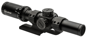 Firefield FF13070K RapidStrike Matte Black 1-6x 24mm 30mm Tube Dual Illuminated (Red/Green/Black) Circle Dot Reticle