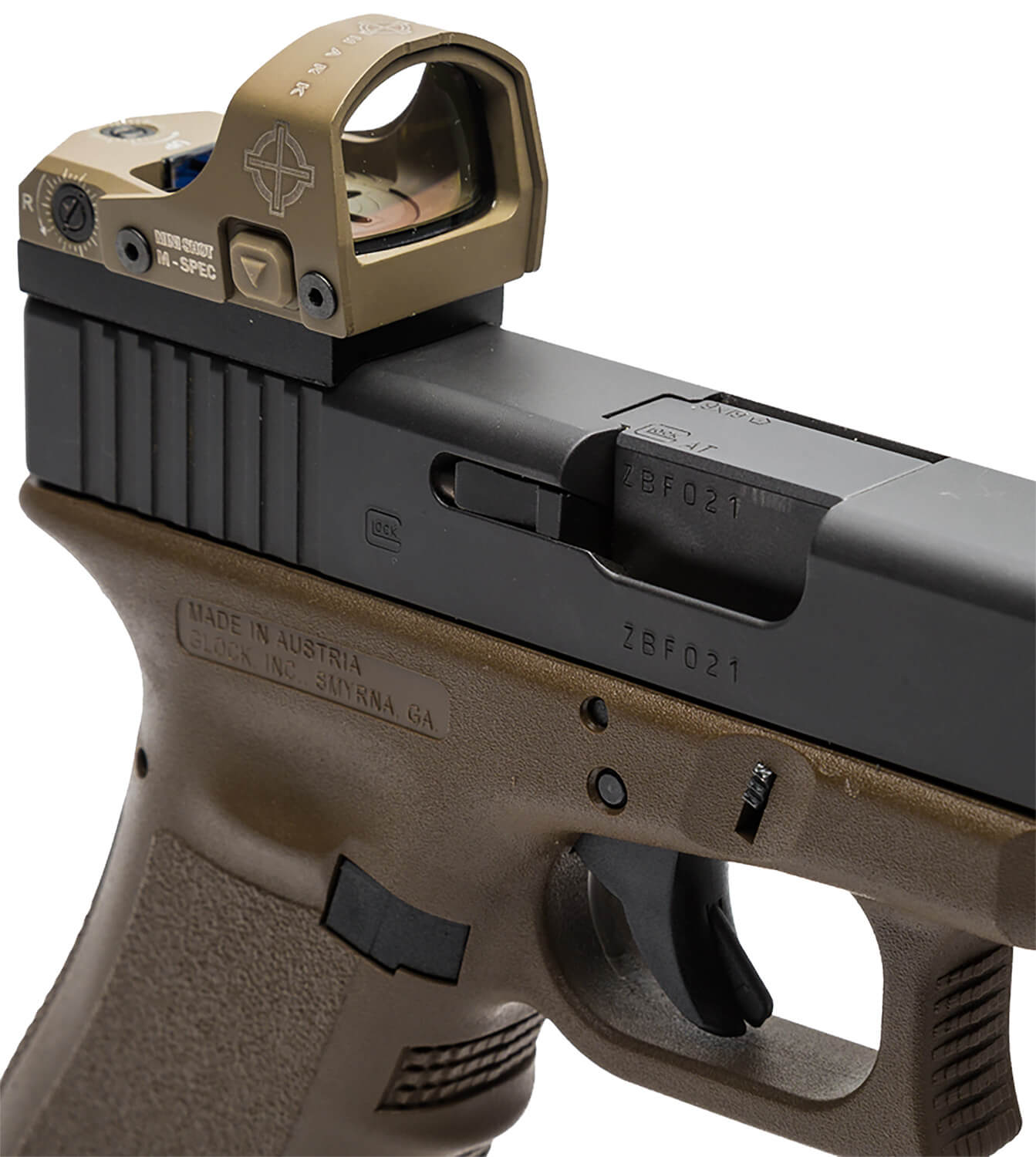 Sightmark SM26043DE Mini Shot M-Spec FMS M1 Dark Earth 21x15mm 3 MOA Red Dot Reticle - Image 3