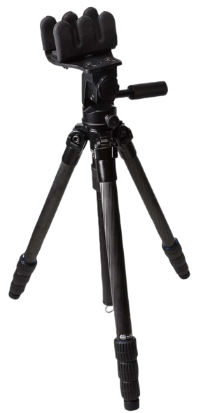 KOPF Jager KJ85002K K800 CF Tripod made of Carbon Fiber with Black Finish  Pivoting Reaper Grip  4-Level Leg Extensions & 360 Degree Pan