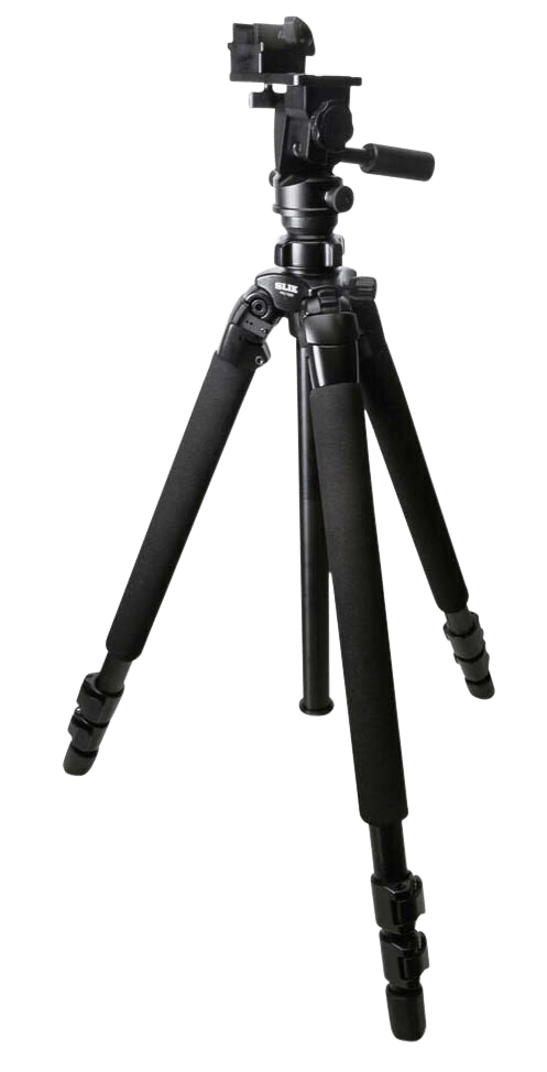 KOPF Jager KJ85003K Folding Tripod K700 Tripod made of Aluminum with Black Finish Adjustable Reaper Rail 3-Level Leg Extension 21-87 Degree Pan & Tilt
