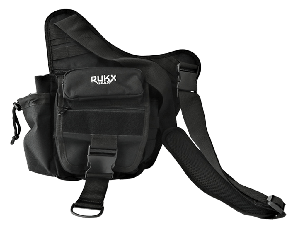 Rukx Gear ATICTSBB Sling Bag Black 600D Polyester Single Strap