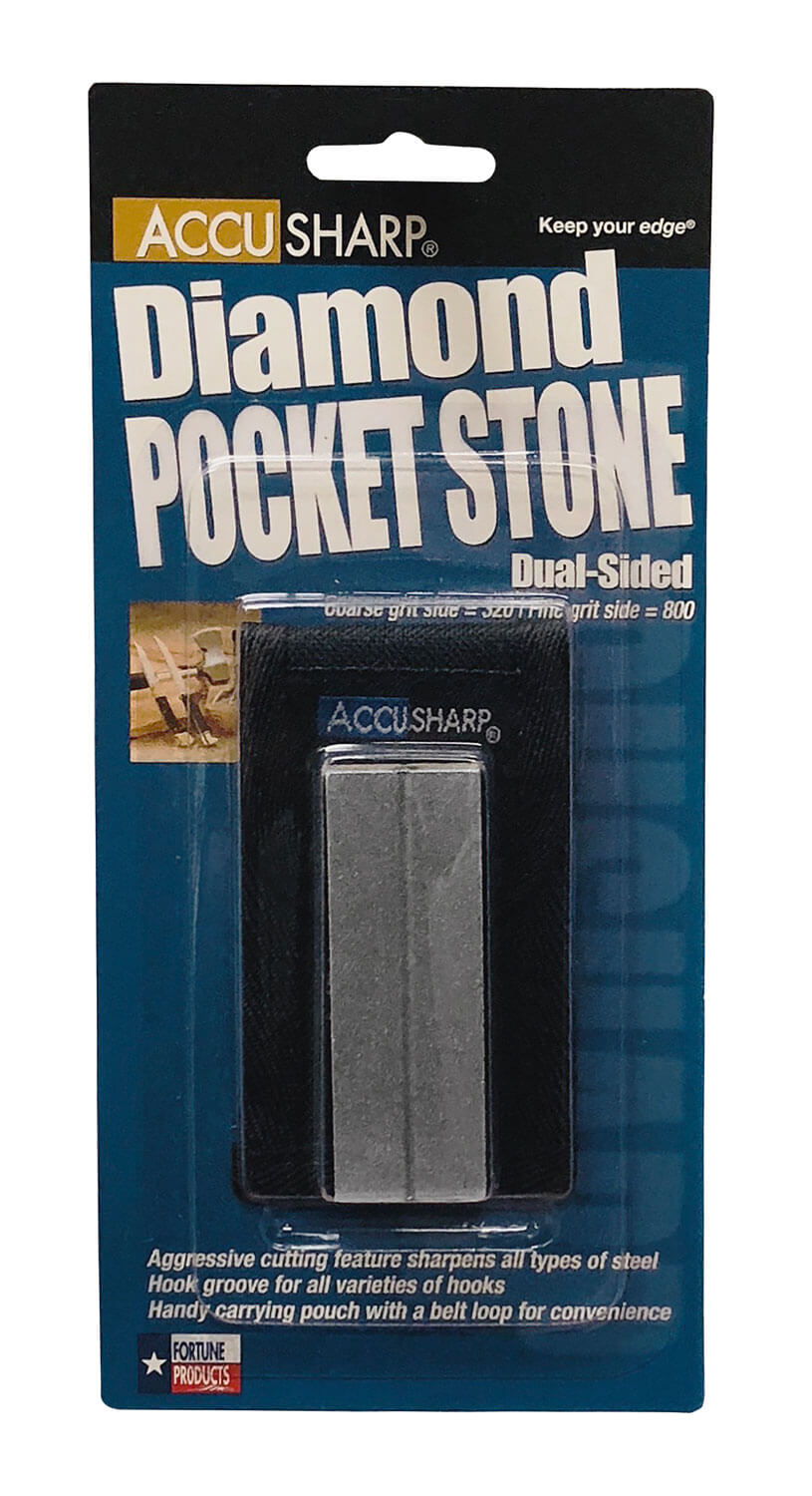 AccuSharp 027C Pocket Stone Fine/Coarse Diamond Sharpener Gray - Image 3