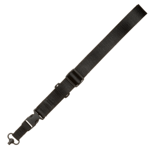 Tacshield T6006BK CQB  with QD Push Button Swivel 1.50" W Single-Point Black Webbing for Rifle/Shotgun