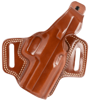 Galco FL822 Fletch OWB Tan Leather Belt Slide Fits Sig P320 Compact Fits Sig P320X Compact Fits Sig M18 Right Hand
