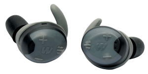 Walker's GWPSLCRRC2 Silencer 2.0 R600 26 dB In The Ear Gray Polymer