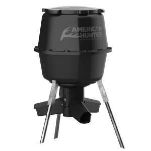 American Hunter AH225GRAV Gravity Feeder w/Nesting Hopper 30 Gallon Capacity Black