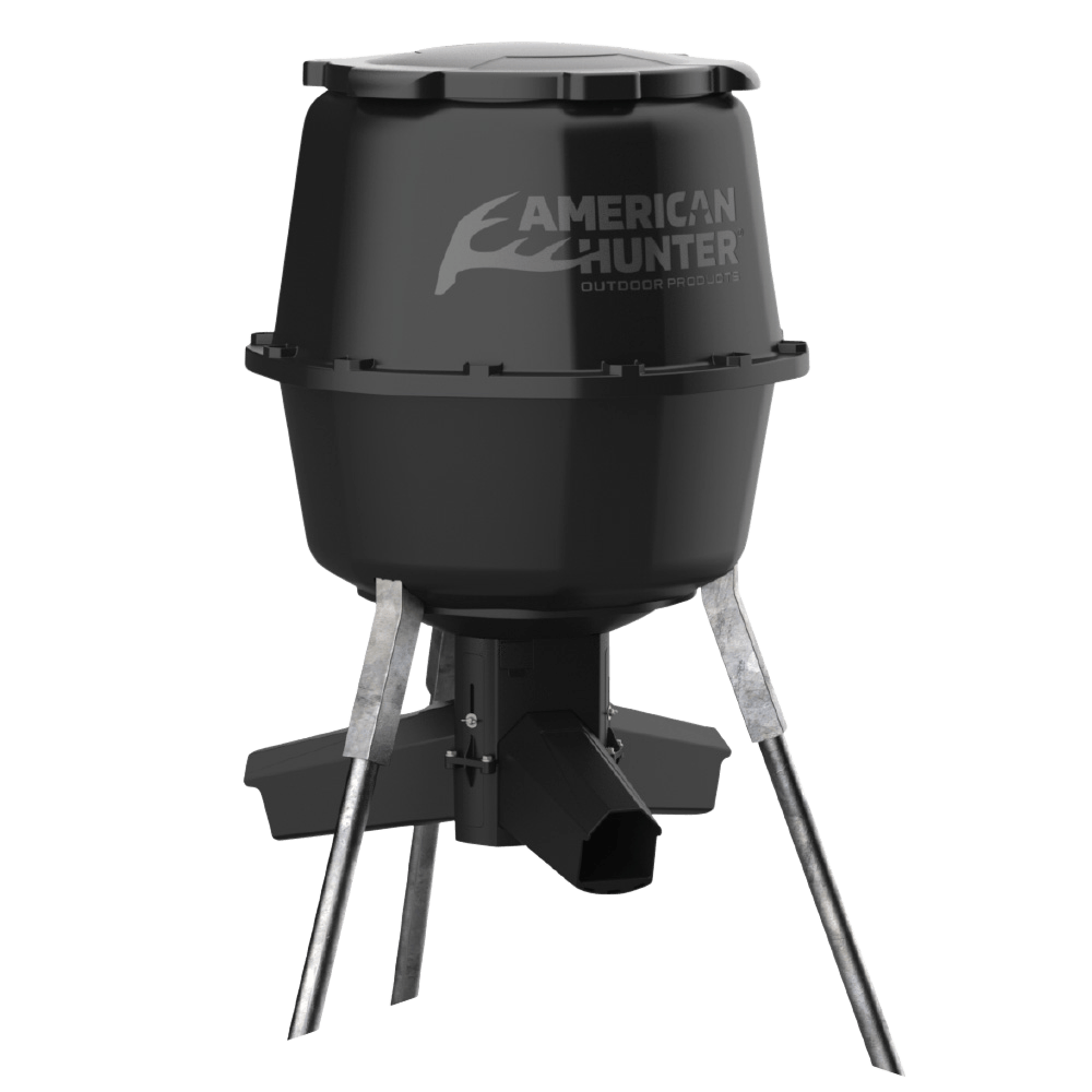 American Hunter AH225GRAV Gravity Feeder w/Nesting Hopper 30 Gallon Capacity Black