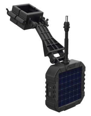 American Hunter AHSLR Power Solar Panel Fits XD-Pro/XDE-Pro/Econ Feeder Kits 6V Internal Rechargeable Li-ion Battery Black