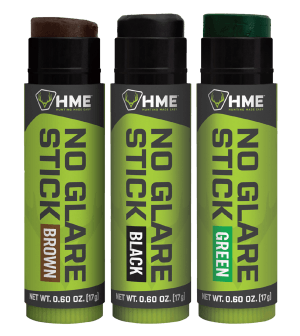 HME HMESTK3PK Face Paint No Glare Black/Brown/Dark Green Stick