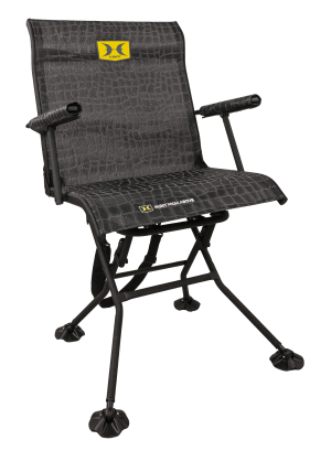 Hawk HWKHS3103 Stealth Spin Chair Contoured MeshComfort Backrest  Powder Coated Steel Tube Frame  Quad Leg w/Pivoting Feet  360ﾰ Spin