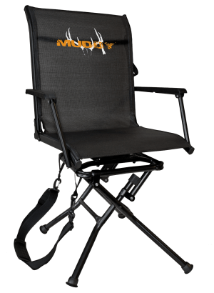Muddy MUDMGS400 Swivel Ease Ground Seat Black Steel