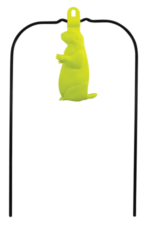 Birchwood Casey 48022 Ground Strike Hanging Prairie Dog Pistol/Rifle Rubber/Metal Yellow Prairie Dog Illustration Impact Enhancement Motion