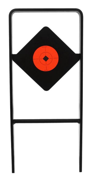 Birchwood Casey 47340 World of Targets Ace of Diamonds Centerfire Target AR500 Steel Black/Red Diamond Illustration Impact Enhancement Motion 0.50" Thick